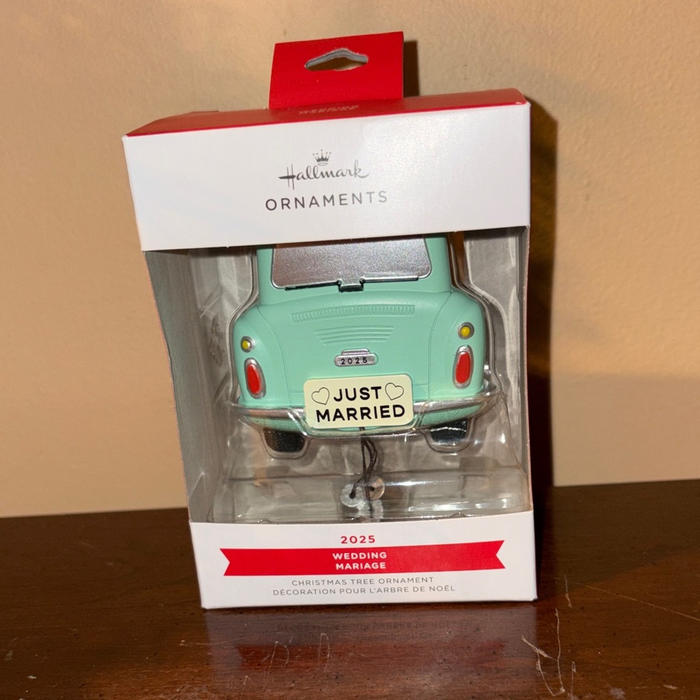 “Hallmark JUST MARRIED Ornament” (New)!
